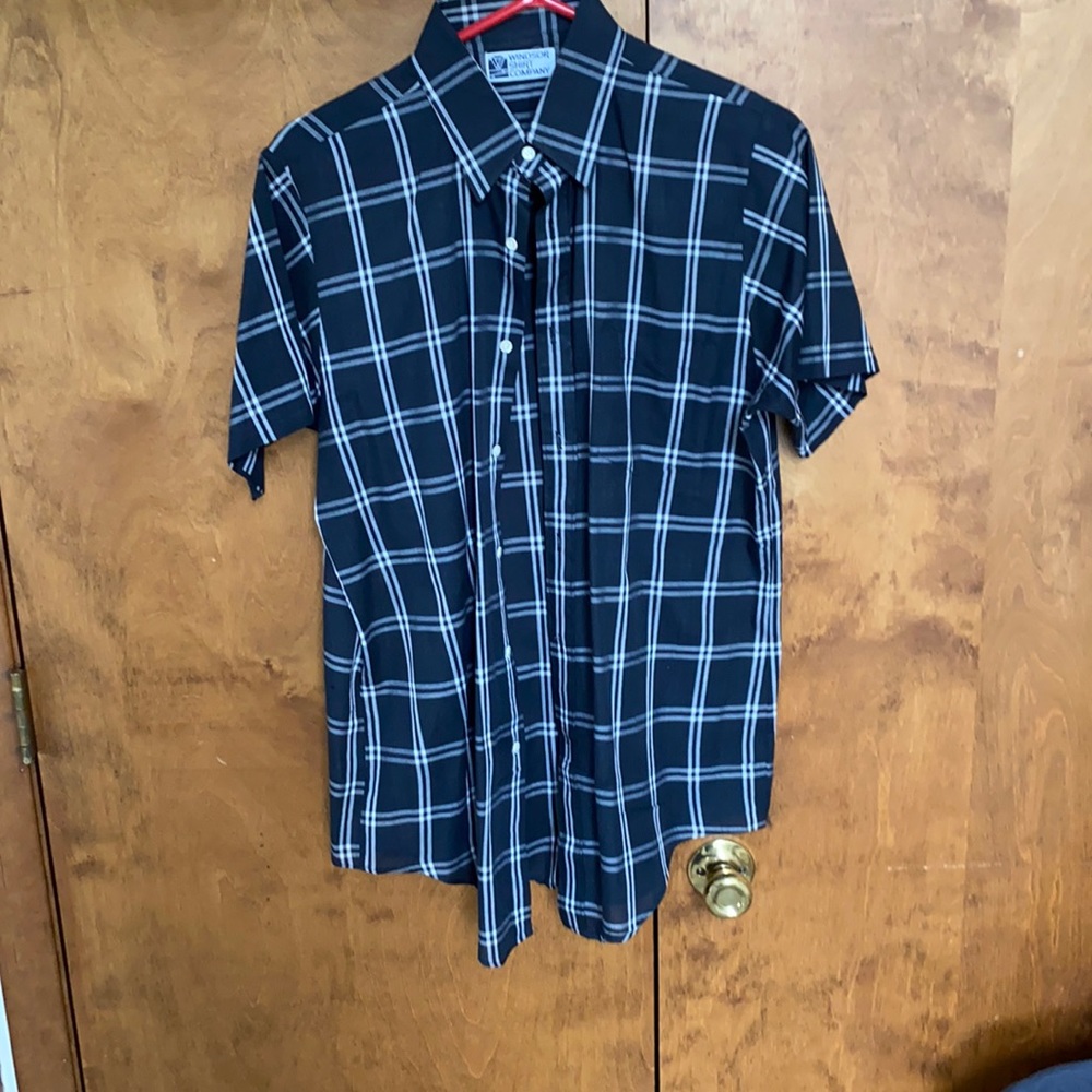 Mens Short-Sleeve Button Down